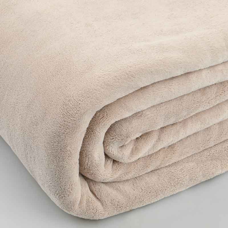 Couverture doublée Borealis' couleur beige