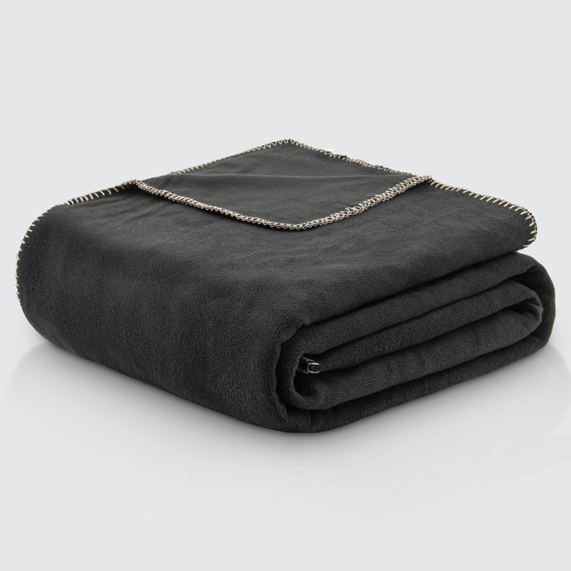 Couverture polaire 'Maia' noire 