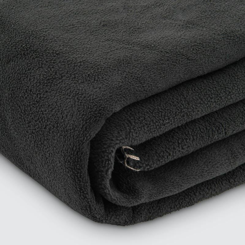 Couverture polaire 'Maia' noire 