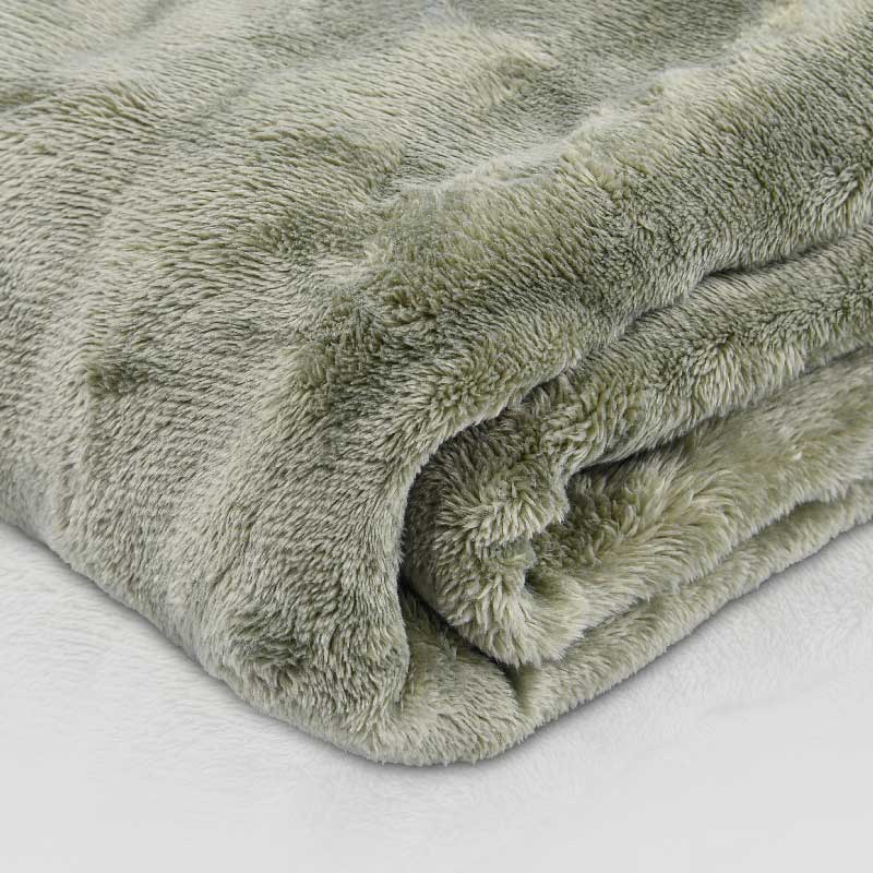 Plaid 'Pallas' imitation fourrure vert