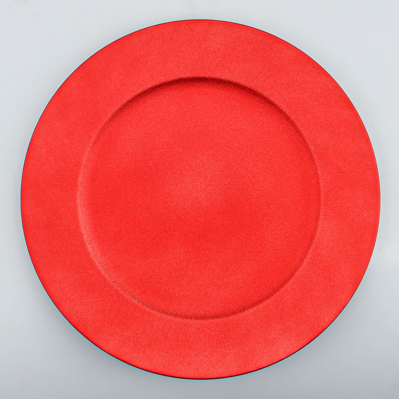 Sous-assiette 'Célébration' Noël rouge