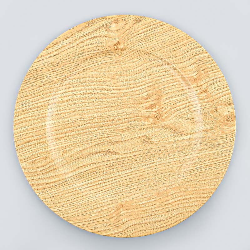 Sous-assiette 'Wood effect' marron