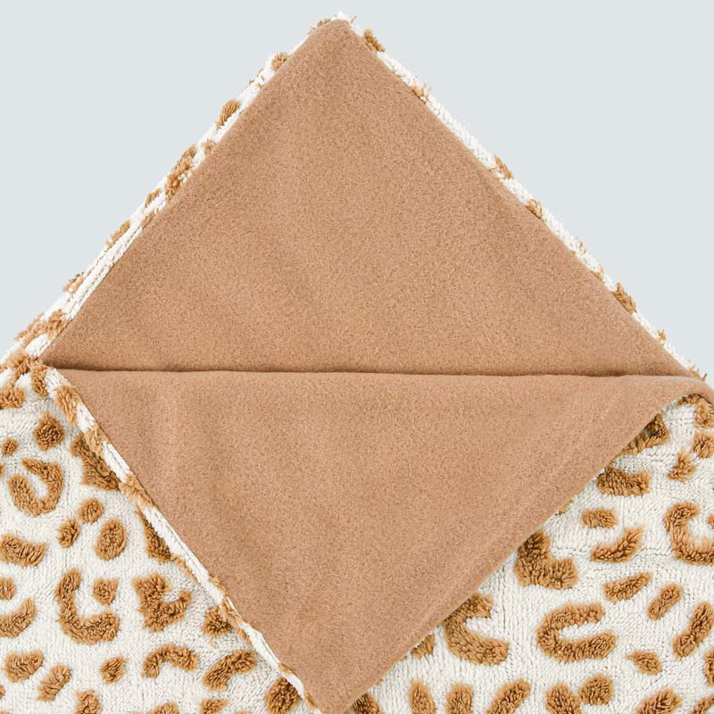 Plaid sherpa imprimé léopard 'Léocadie' 
