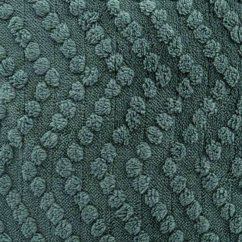 Coussin sherpa 'Morphée' vert émeraude