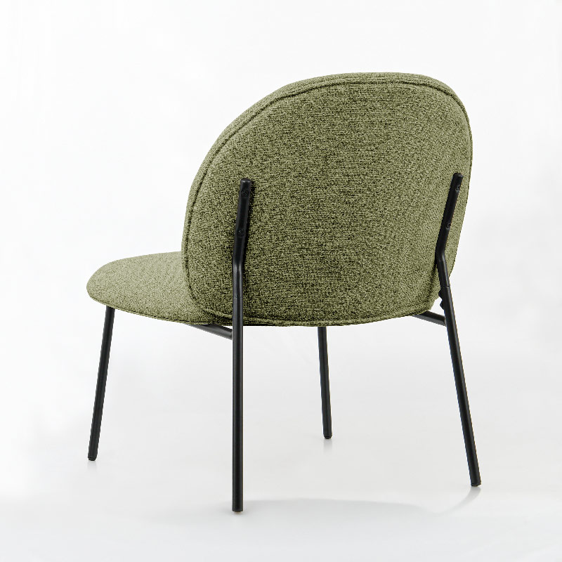 Chaise basse 'Paloma' verte