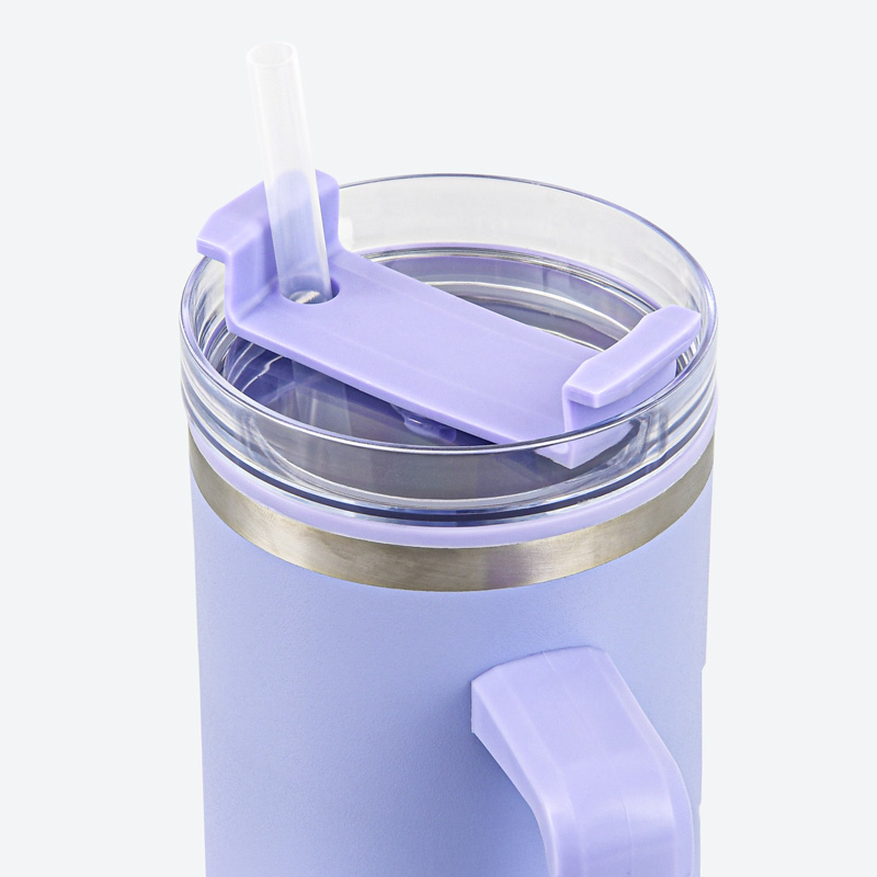 Mug avec paille violet