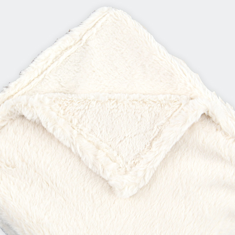 Plaid 'Kani' imitation fourrure blanc