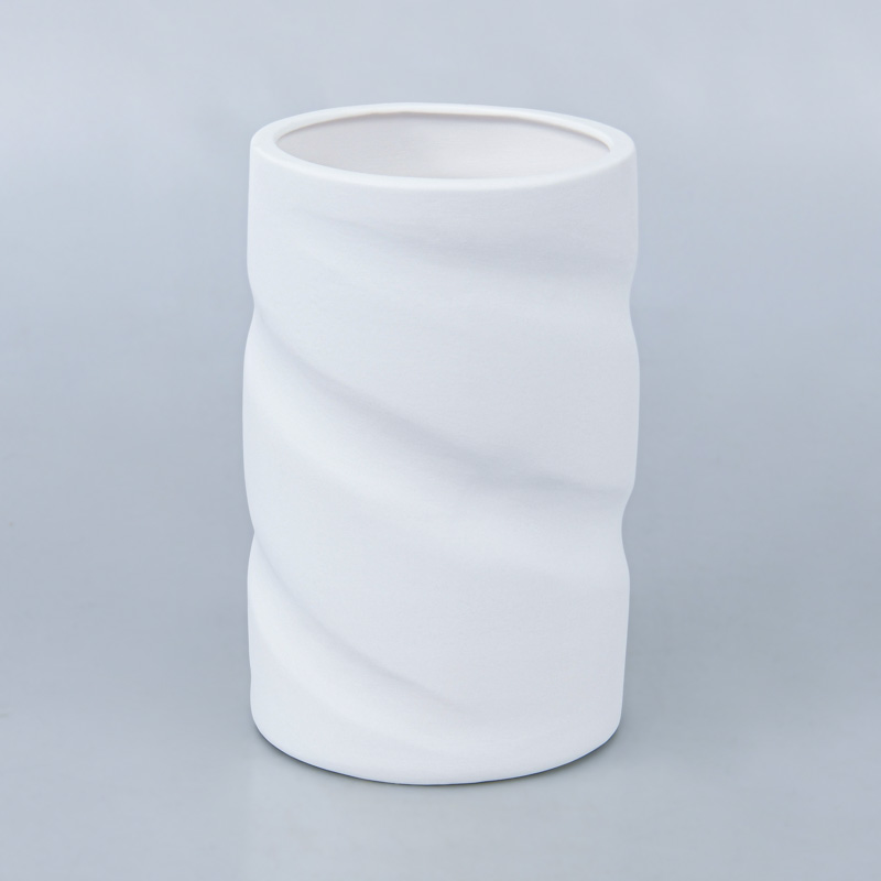 Vase 'Twist' blanc 