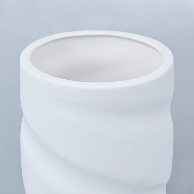 Vase 'Twist' blanc 
