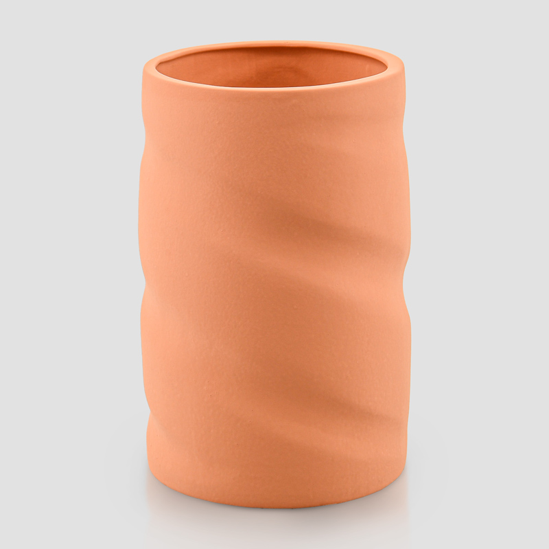 Vase 'Twist' terracotta