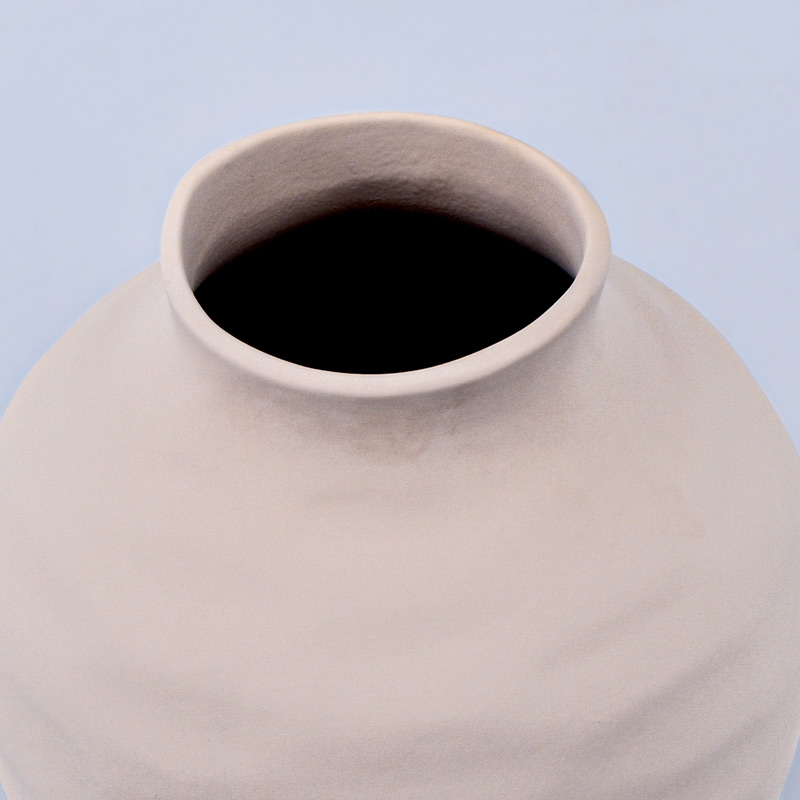 Vase 'Poros' couleur crème
