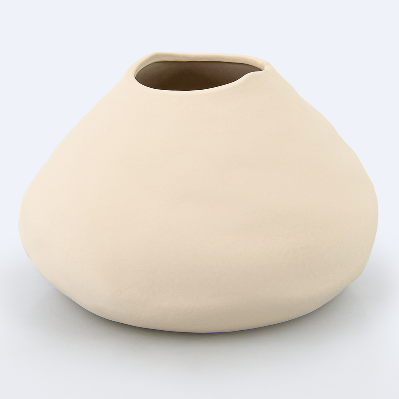 Vase 'Poros' crème