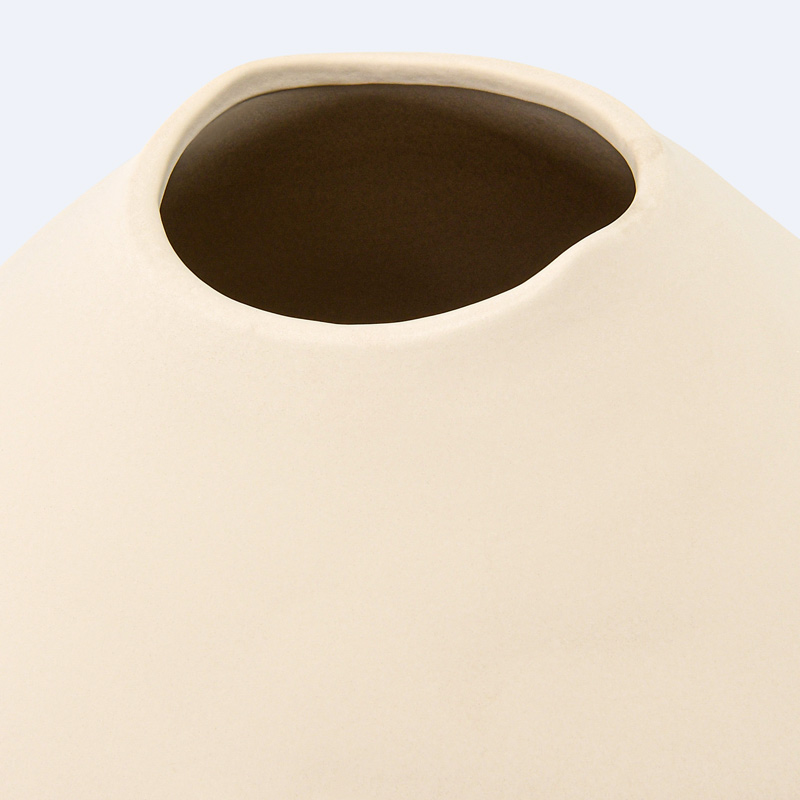 Vase 'Poros' crème