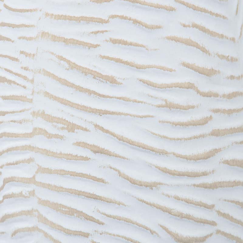 Vase 'Ondine' blanc et beige  texturé