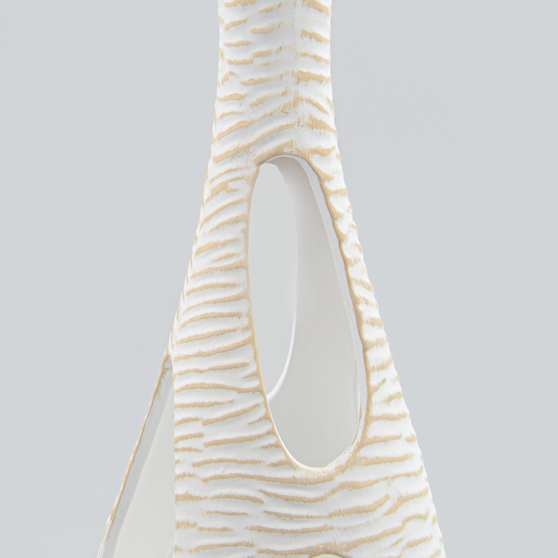 Lampe d'ambiance 'Ondine' blanche et beige 