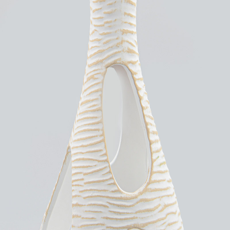 Lampe d'ambiance 'Ondine' blanche et beige 