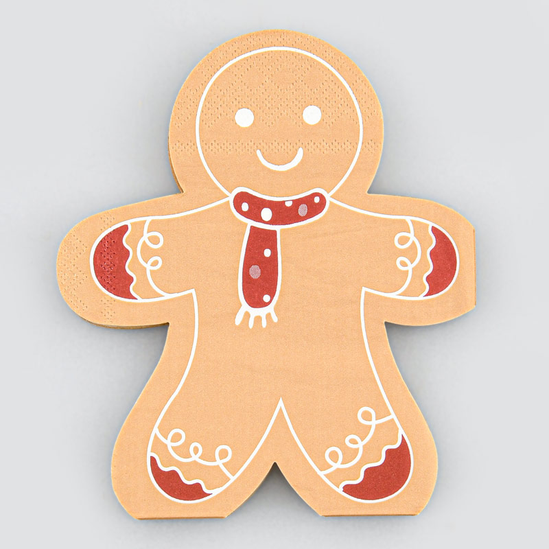 Lot de 20 serviettes 'Pain d'épices' 