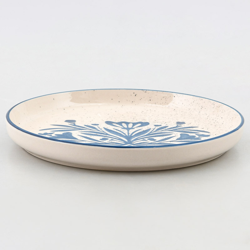 Assiette à dessert 'Dizzy' bleu