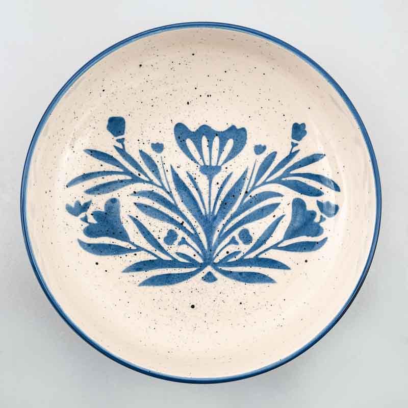 Assiette multiusages 'Dizzy' bleu