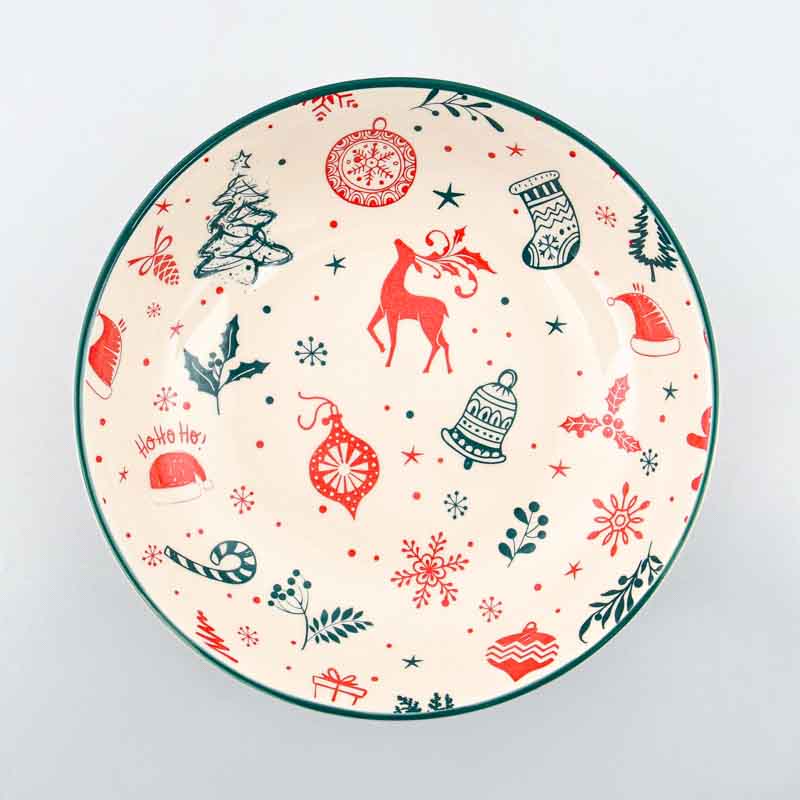 Assiette multiusages de Noël 'Holly night' 