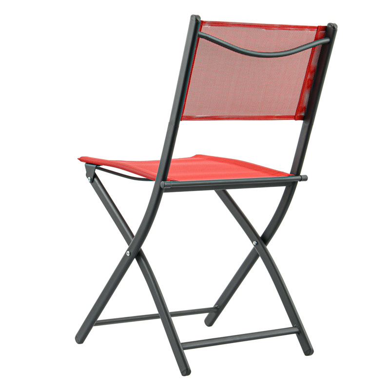 Chaise pliante 'Sintra' rouge