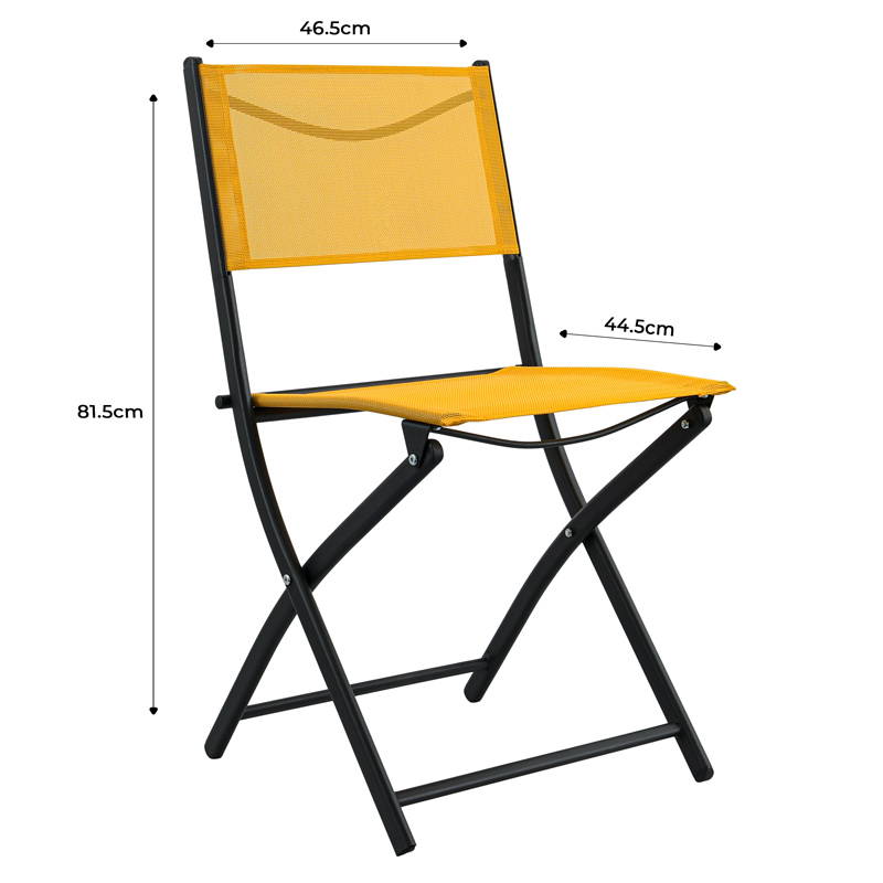 Chaise pliante 'Sintra' jaune
