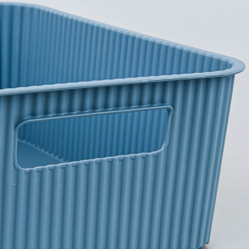 Panier de rangement 'Vibes' bleu artic 10L