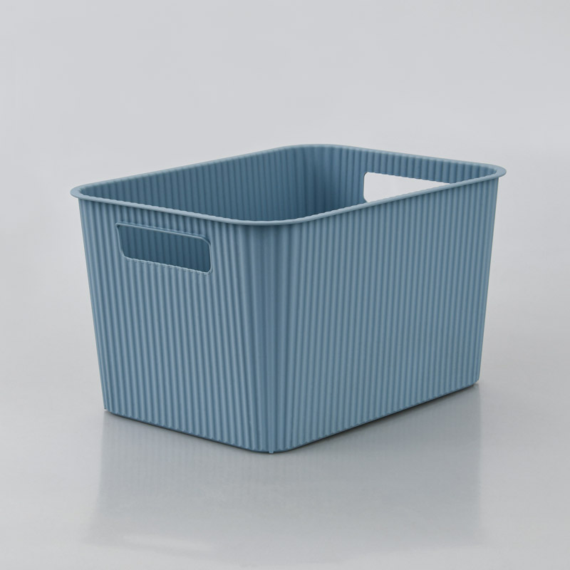 Panier de rangement 'Vibes' bleu artic 14L