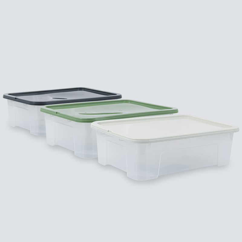 Lot de 3 boites 'Viewbox' 25L transparentes