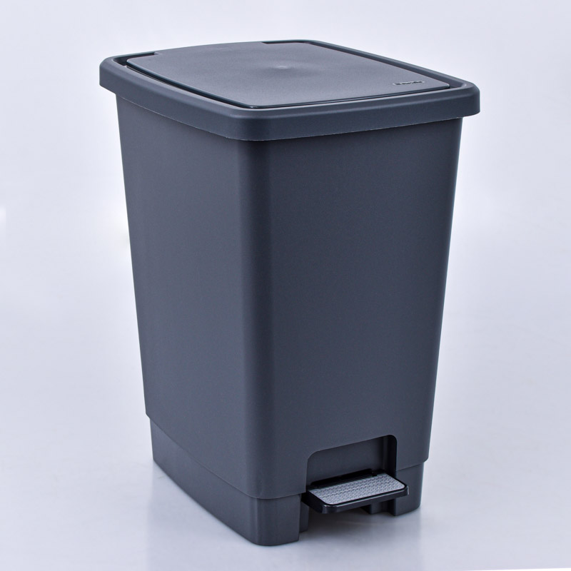 Poubelle avec bac 'Bucket' anthracite 30L 