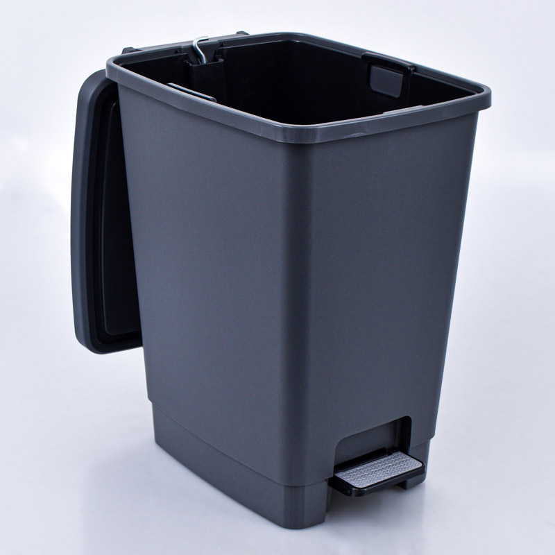 Poubelle avec bac 'Bucket' anthracite 30L 