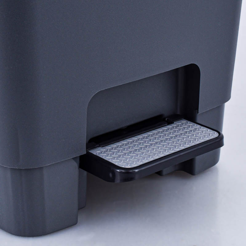 Poubelle avec bac 'Bucket' anthracite 30L 