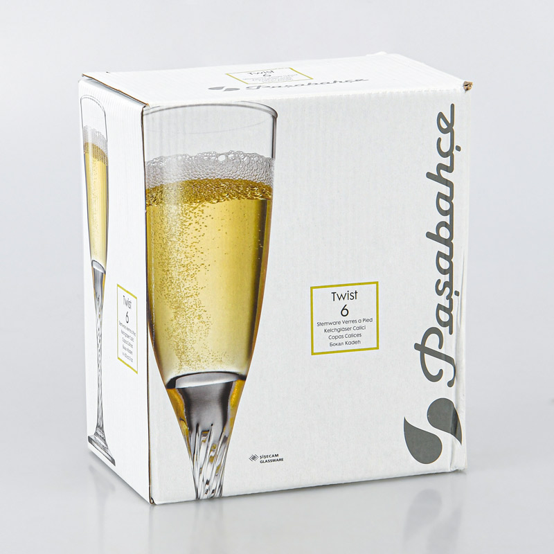 6 flûtes 'Twist' 15cl