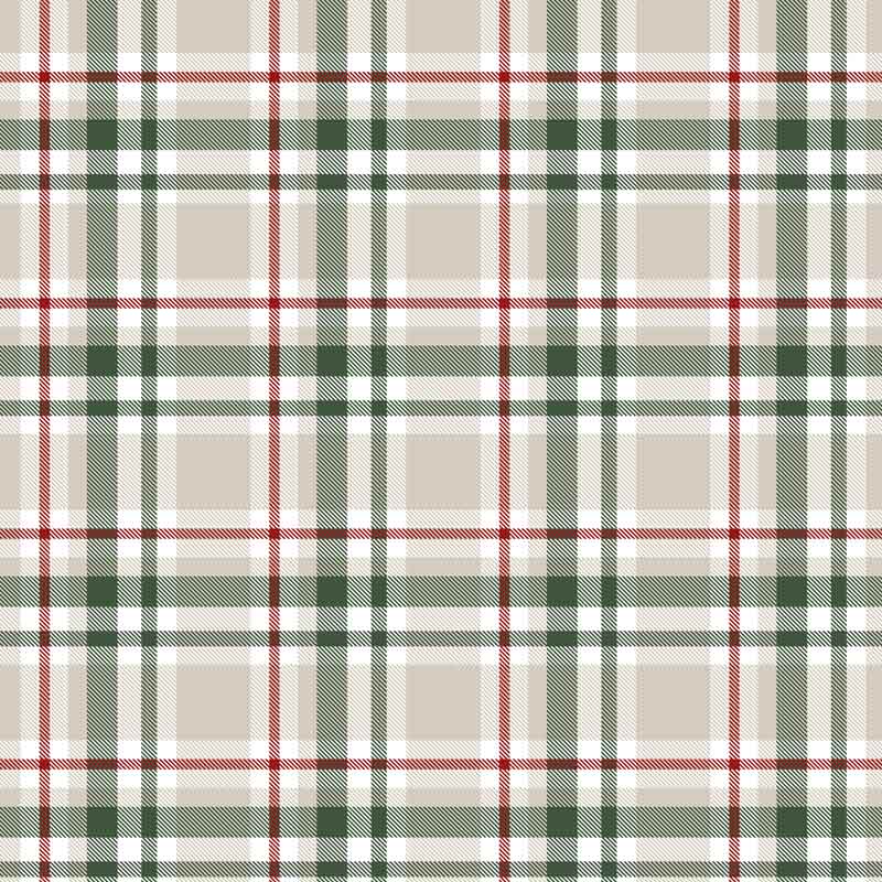 Parure de lit 'Gaston' imprimé carreaux 