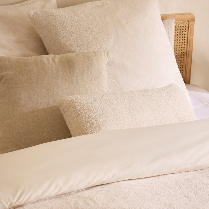 Parure de lit sherpa 'Teddy' écru