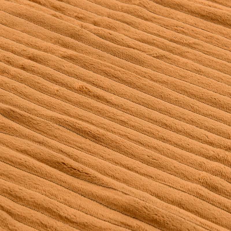 Parure de lit côtelé 'Embossée' camel