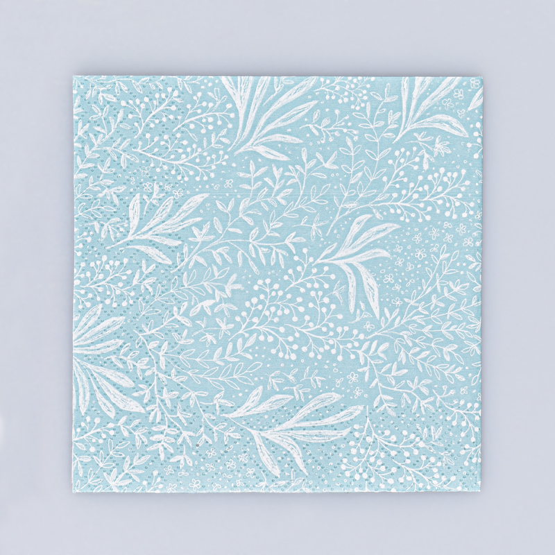 Lot de 20 serviettes 'Harmony' bleues