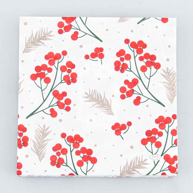 Lot de 20 serviettes 'Berry Merries' 