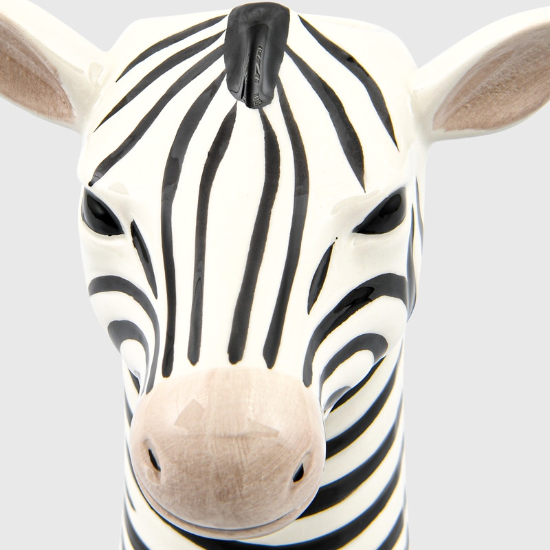 Vase zèbre 'Pop' noir et blanc