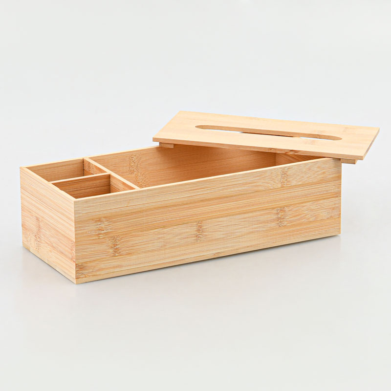 Boîte à mouchoirs en bambou