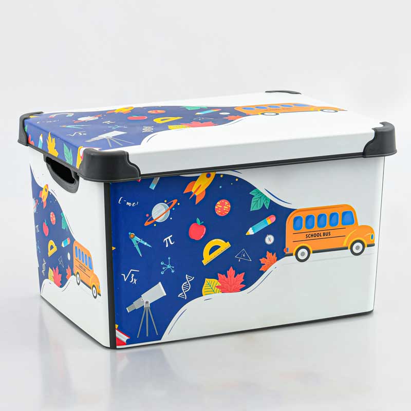 Boîte de rangement 'Back to school'