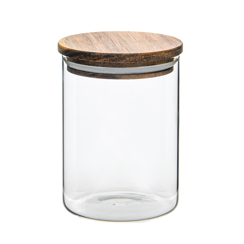 Bocal avec couvercle en acacia 'Taglia' 60cl 