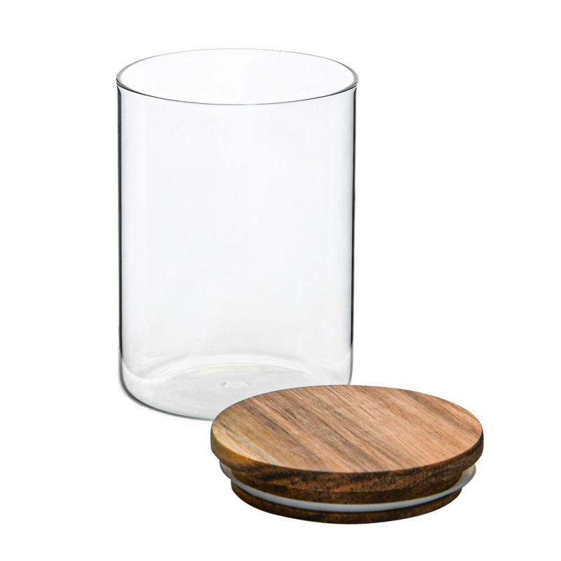 Bocal avec couvercle en acacia 'Taglia' 60cl 