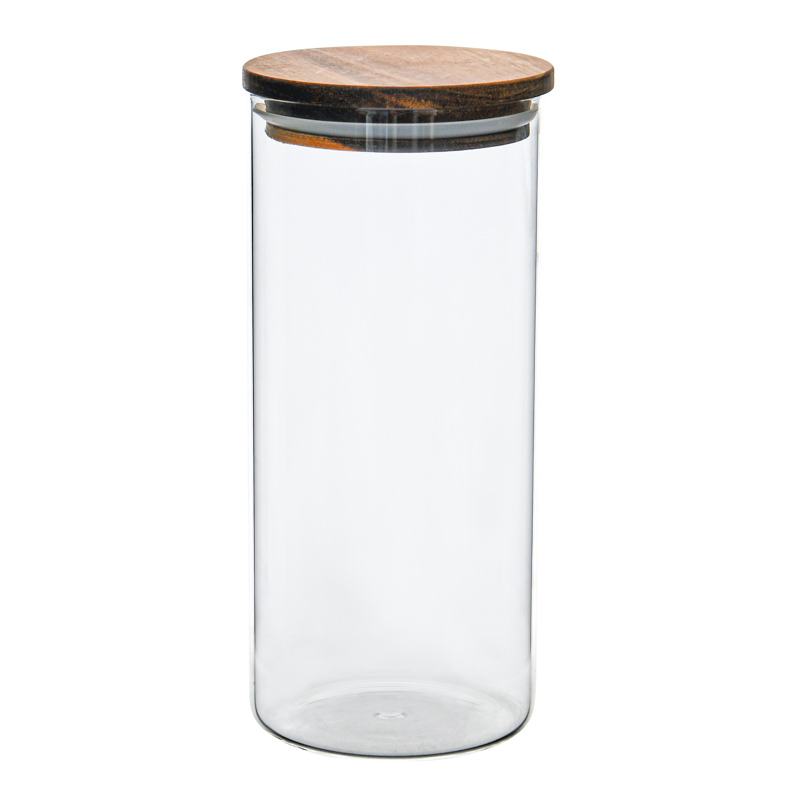 Bocal avec couvercle en acacia 'Taglia' 1,1L