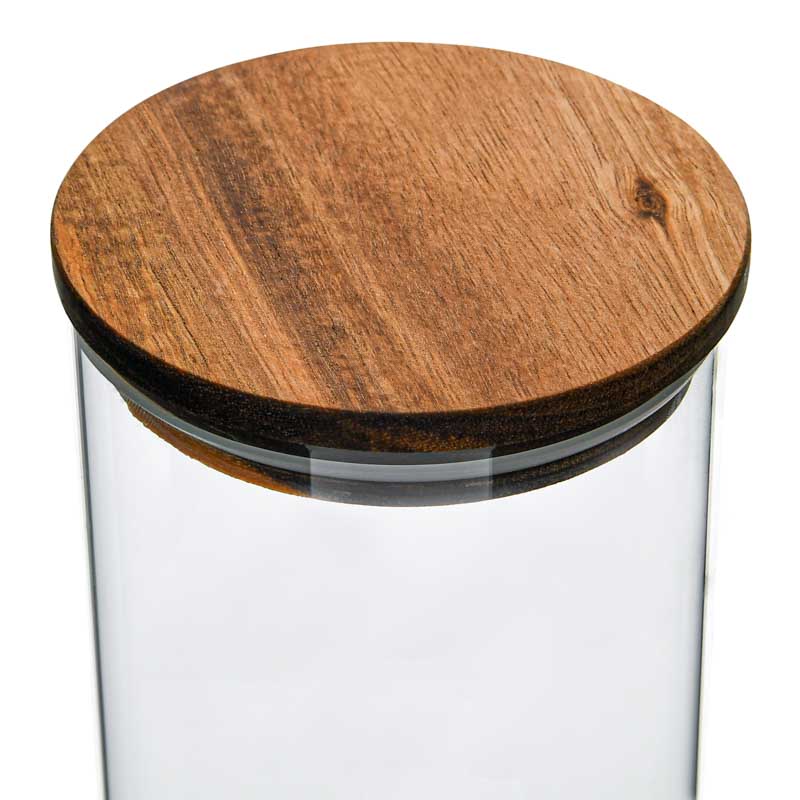 Bocal avec couvercle en acacia 'Taglia' 1,1L