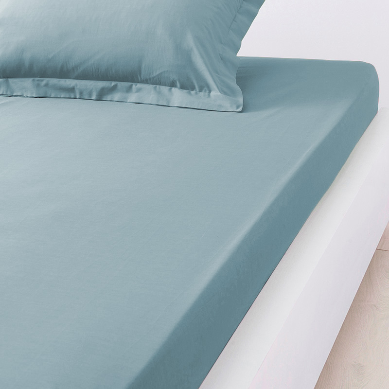 Drap housse 'Dream' bleu acier