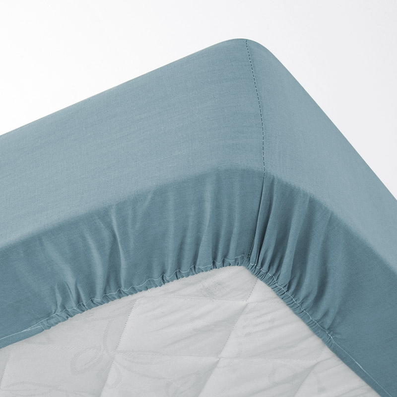 Drap housse 'Dream' bleu acier