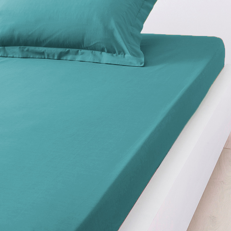 Drap housse 'Dream' bleu canard