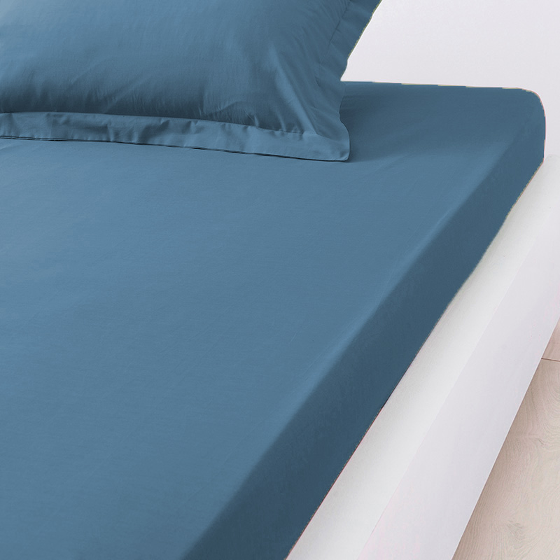 Drap housse 'Dream' bleu pétrole 