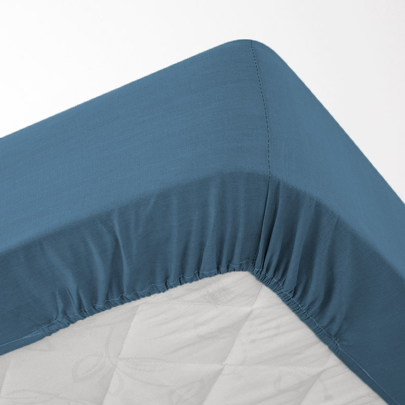 Drap housse 'Dream' bleu pétrole 